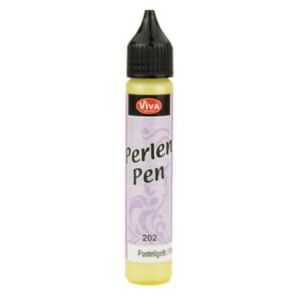 Perły w płynie Viva Decor 28ml, Żółte pastelowe 202